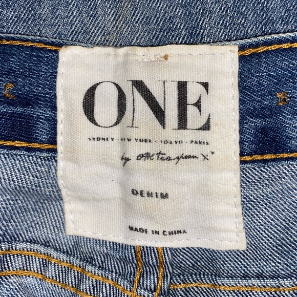 ONE TEASPOON Awesome Baggies Destroyed Low Jeans Size 27 - Picture 6 of 16